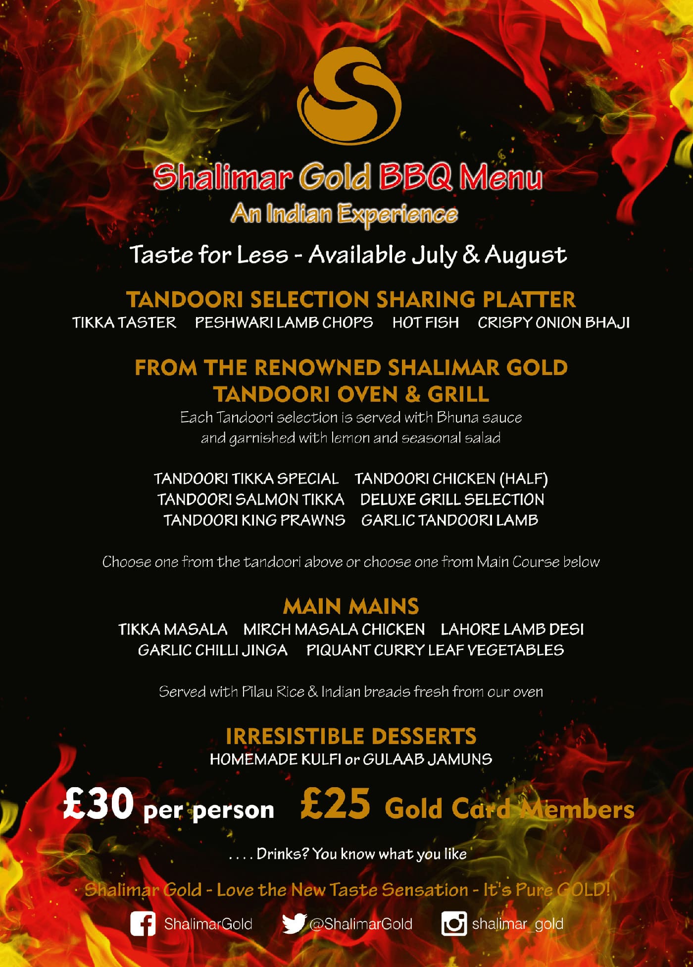 bbq menu
